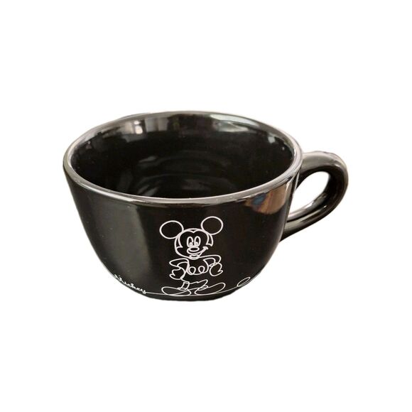 Disney Mickey Linear Black Soup Mug - Picture 3 of 9